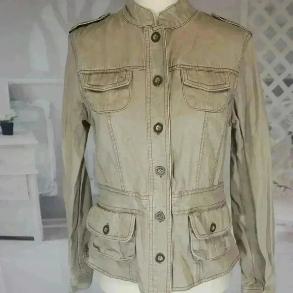 🌸AREO Tan utility jacket - Picture 1 of 5